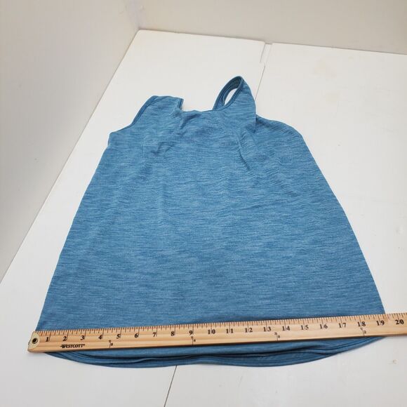 Lululemon Tank Top Womens Tall Racer Back Teal no size tag PTP 15" - Picture 4 of 7